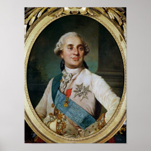 Portrait Medallion of Louis XVI  1775 Poster