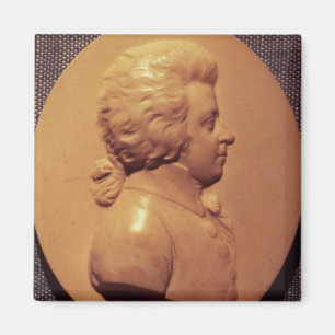 Portrait medallion of Wolfgang Amadeus Mozart Magnet