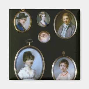 Portrait miniatures, from LtoR and TtoB: Sir Thoma Magnet