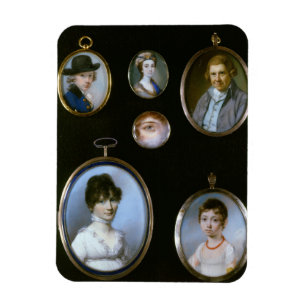 Portrait miniatures, from LtoR and TtoB: Sir Thoma Magnet