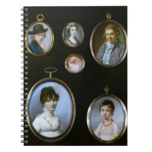 Portrait miniatures, from LtoR and TtoB: Sir Thoma Spiral Notebook