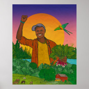 Portrait: Moses Momanyi, Dawn2Dusk Farm& Kilimo MN Poster