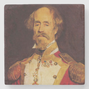 Portrait of a 19th-Century Military General Stone Coaster