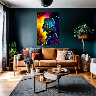 Portrait of a African man | AI Art Poster