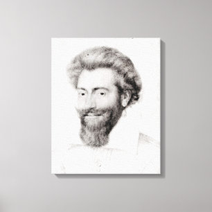 Portrait of a Bearded Man Canvas Print