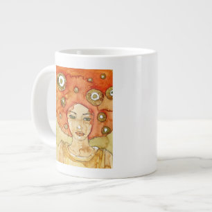 Portrait of a beautiful girl large coffee mug