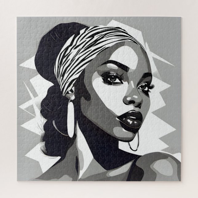 Portrait of a black Women Jigsaw Puzzle (Vertical)