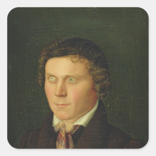 Portrait of a Blind Boy Square Sticker