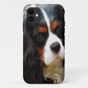 Portrait Of A Cavalier King Charles Spaniel Case-Mate iPhone Case