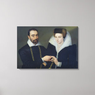 Portrait of a Couple Canvas Print