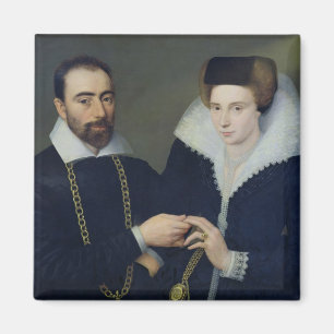 Portrait of a Couple Magnet