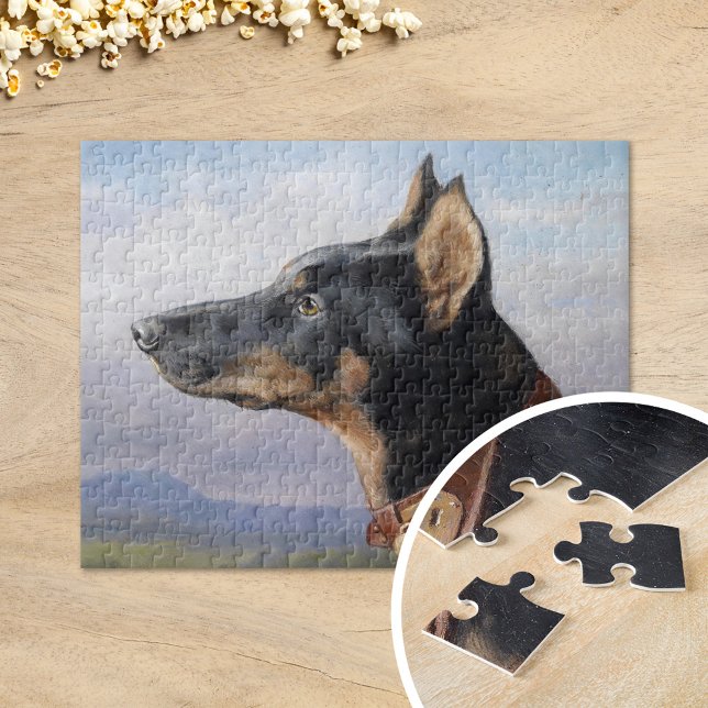 Portrait of a Doberman | Carl Reichert Jigsaw Puzzle (Creator Uploaded)