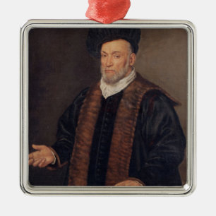 Portrait of a Doctor Metal Tree Decoration