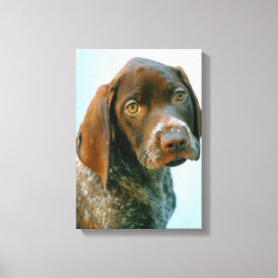 Portrait of a dog canvas print