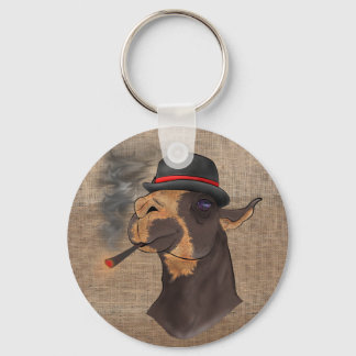 Portrait of a Drama Llama - Keychain