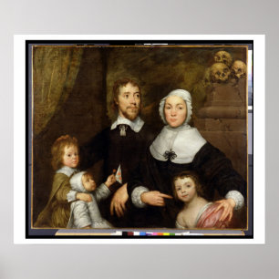 Portrait of a Family, Probably that of Richard Str Poster