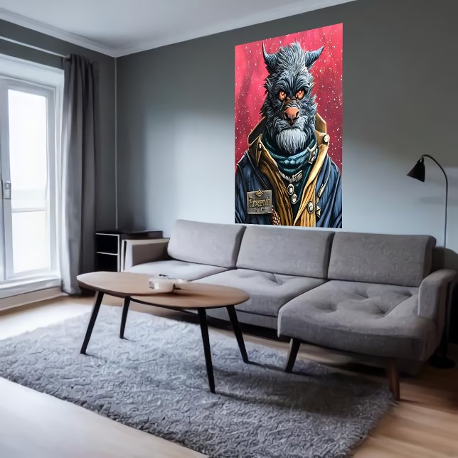 Portrait of a Furry Humanoid alien | AI Art Poster (Creator Uploaded)