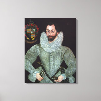 Portrait of a Gentleman of the Weaver Family c1600 Canvas Print