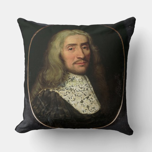 Portrait of a Gentleman (oil on canvas) Cushion (Front)