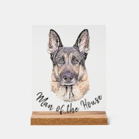 Portrait of a German Shepherd Dog Sketched Art