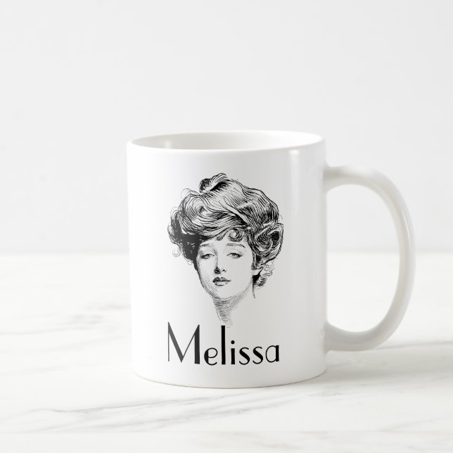 Portrait Of A  Gibson Girl, 1900 Coffee Mug (Right)