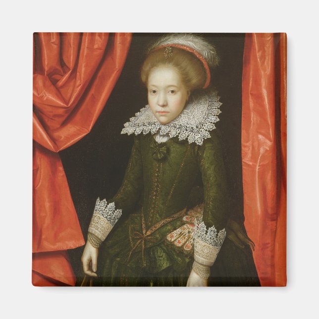 Portrait of a girl of the de Ligne family Magnet (Front)