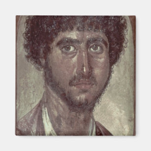 Portrait of a Greek, from Fayum, Romano-Egyptian, Magnet