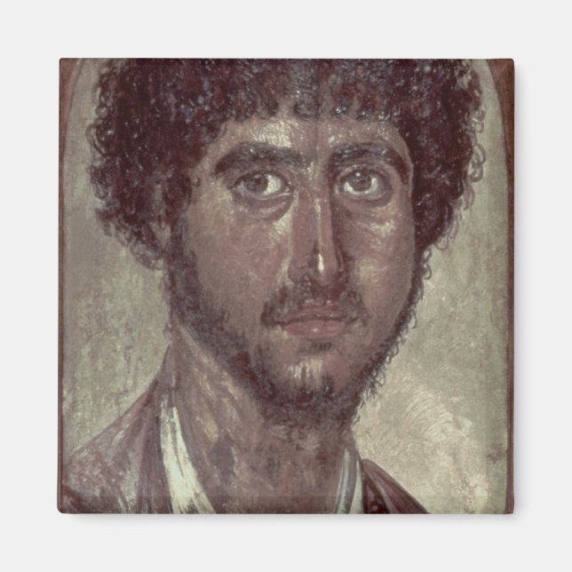 Portrait of a Greek, from Fayum, Romano-Egyptian, Magnet (Front)