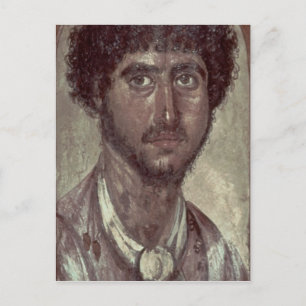 Portrait of a Greek, from Fayum, Romano-Egyptian, Postcard
