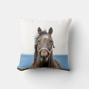 Portrait of a horse cushion