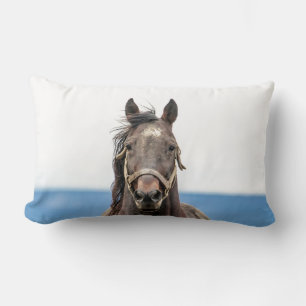 Portrait of a horse lumbar cushion