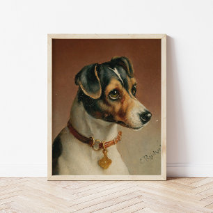 Portrait of a Jack Russel Terrier   Carl Reichert Poster