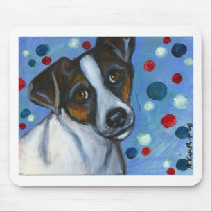 Portrait of a Jack Russell Mouse Pad