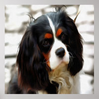 Portrait Of A King Charles Cavalier Spaniel
