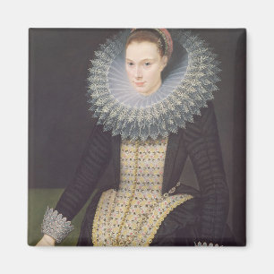Portrait of a Lady, 1613 (oil on panel) Magnet