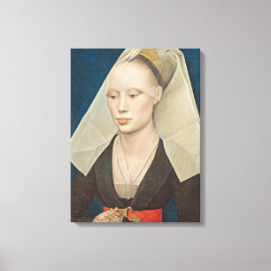 Portrait of a Lady, c.1460 (oil on panel) Canvas Print