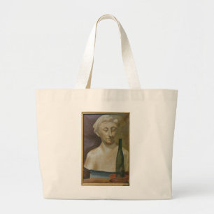 Portrait of a lady from antiquity 1990 large tote bag