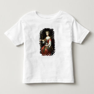 Portrait of a Lady holding her pet Toddler T-Shirt