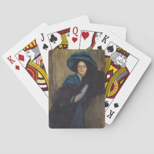Portrait of a Lady in Blue (Raimundo de Madrazo) Playing Cards