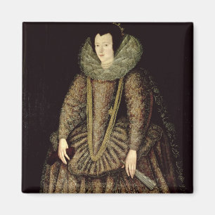 Portrait of a Lady in Elizabethan Dress Magnet