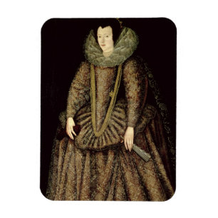 Portrait of a Lady in Elizabethan Dress Magnet