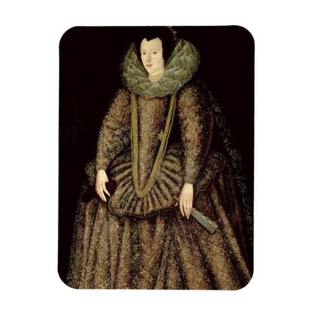 Portrait of a Lady in Elizabethan Dress Magnet (Vertical)
