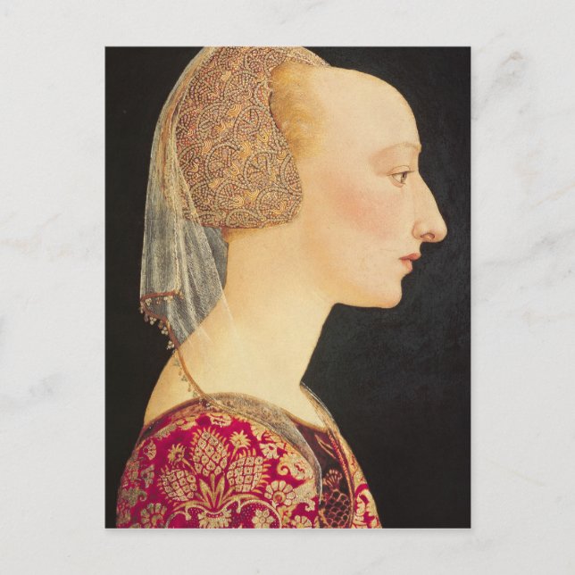 Portrait of a Lady in Red, 1460-70 Postcard (Front)