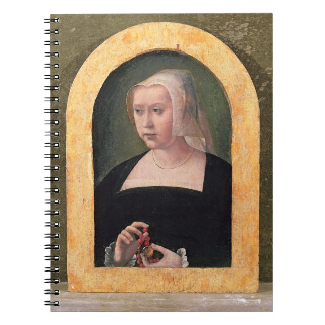 Portrait of a lady (panel) spiral notebook (Front)