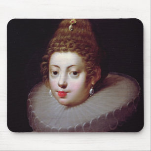 Portrait of a Lady, said to be Marguerite de Valoi Mouse Pad