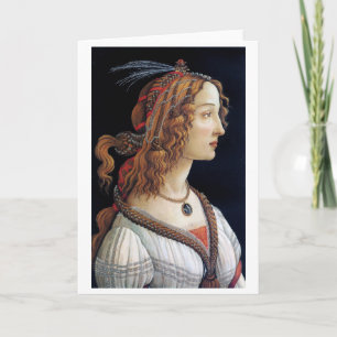 Portrait of a Lady, Sandro Botticelli Card