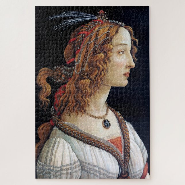 Portrait of a Lady, Sandro Botticelli Jigsaw Puzzle (Vertical)