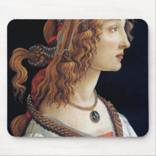 Portrait of a Lady, Sandro Botticelli Mouse Pad