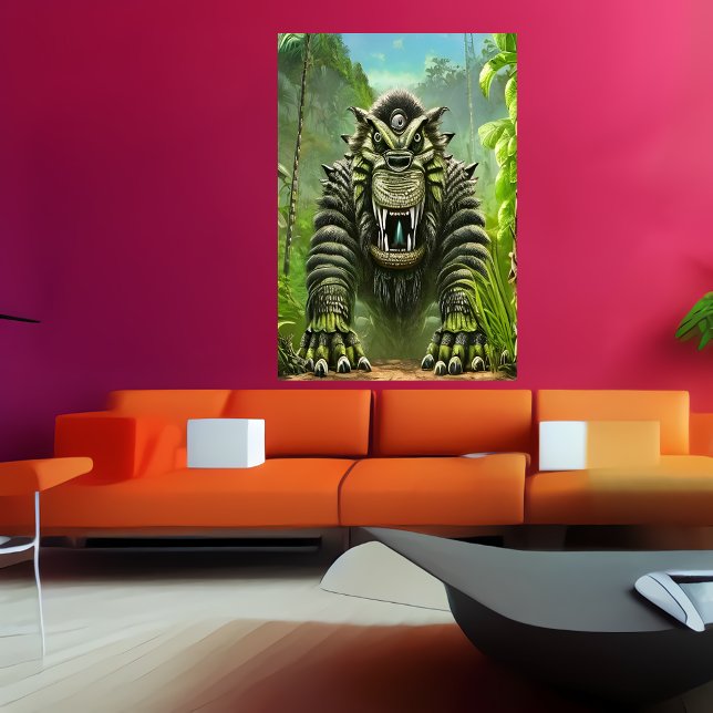 Portrait of a large fantasy beast | AI Art Poster (Creator Uploaded)