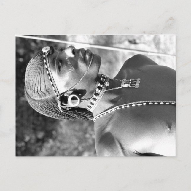 Portrait of a Maasai Warrior Postcard (Front)